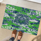 Canberra Raiders Rugby Rubber Doormat Graffiti Typography Urban Camo Abstract Street Style