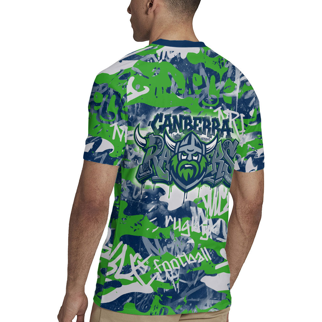 Canberra Raiders Rugby Rugby Jersey Graffiti Typography Urban Camo Abstract Street Style