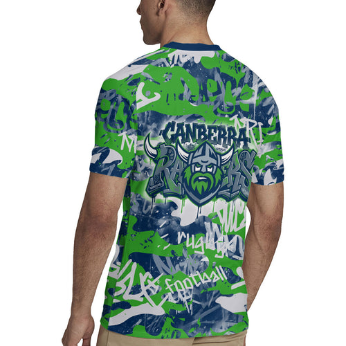 Canberra Raiders Rugby Rugby Jersey Graffiti Typography Urban Camo Abstract Street Style