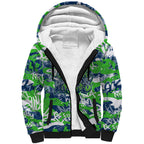 Canberra Raiders Rugby Sherpa Hoodie Graffiti Typography Urban Camo Abstract Street Style