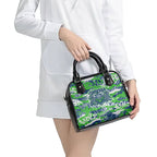 Canberra Raiders Rugby Shoulder Handbag Graffiti Typography Urban Camo Abstract Street Style