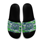 Canberra Raiders Rugby Slide Sandals Graffiti Typography Urban Camo Abstract Street Style