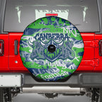 Canberra Raiders Rugby Spare Tire Cover Graffiti Typography Urban Camo Abstract Street Style