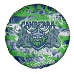 Canberra Raiders Rugby Spare Tire Cover Graffiti Typography Urban Camo Abstract Street Style
