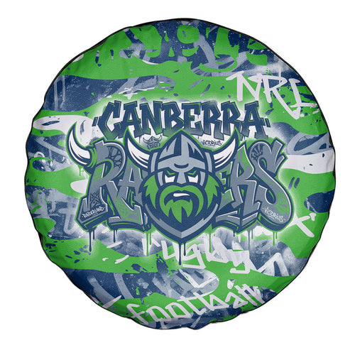 Canberra Raiders Rugby Spare Tire Cover Graffiti Typography Urban Camo Abstract Street Style