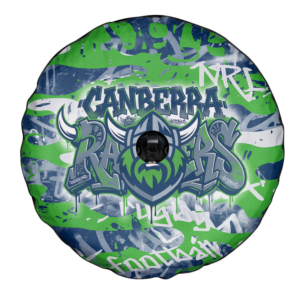 Canberra Raiders Rugby Spare Tire Cover Graffiti Typography Urban Camo Abstract Street Style