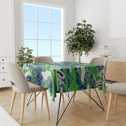 Canberra Raiders Rugby Tablecloth Graffiti Typography Urban Camo Abstract Street Style