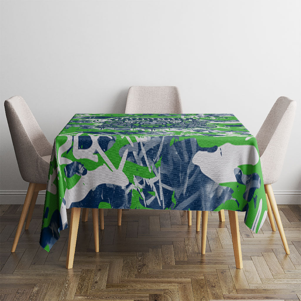 Canberra Raiders Rugby Tablecloth Graffiti Typography Urban Camo Abstract Street Style
