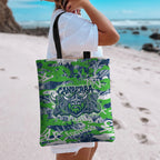 Canberra Raiders Rugby Tote Bag Graffiti Typography Urban Camo Abstract Street Style