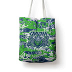 Canberra Raiders Rugby Tote Bag Graffiti Typography Urban Camo Abstract Street Style