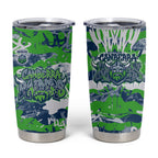 Canberra Raiders Rugby Tumbler Cup Graffiti Typography Urban Camo Abstract Street Style
