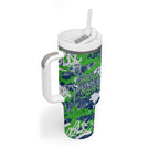Canberra Raiders Rugby Tumbler With Handle Graffiti Typography Urban Camo Abstract Street Style
