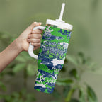 Canberra Raiders Rugby Tumbler With Handle Graffiti Typography Urban Camo Abstract Street Style