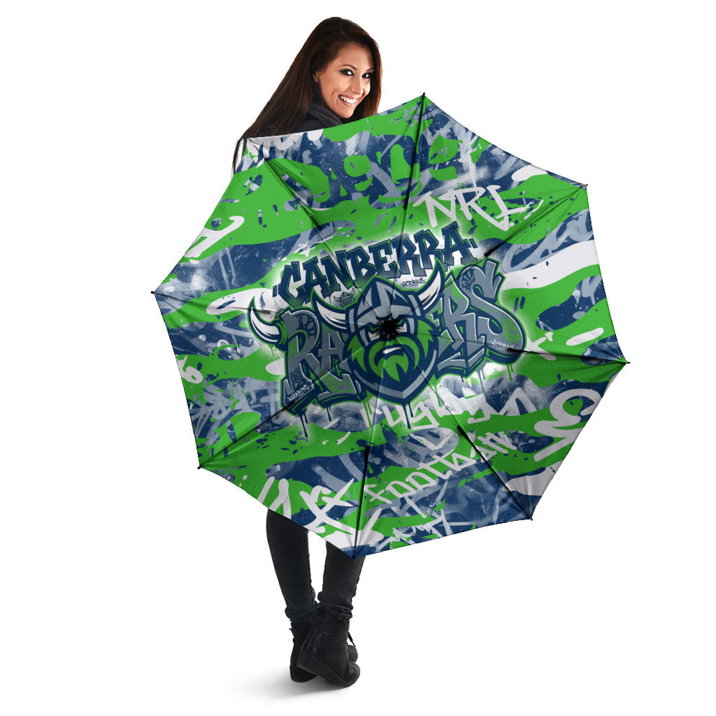 Canberra Raiders Rugby Umbrella Graffiti Typography Urban Camo Abstract Street Style