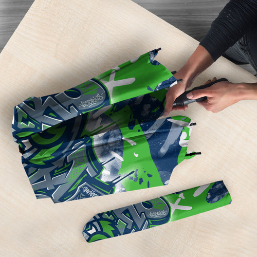 Canberra Raiders Rugby Umbrella Graffiti Typography Urban Camo Abstract Street Style