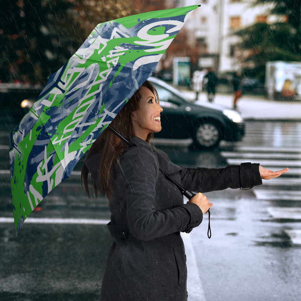 Canberra Raiders Rugby Umbrella Graffiti Typography Urban Camo Abstract Street Style