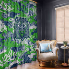 Canberra Raiders Rugby Window Curtain Graffiti Typography Urban Camo Abstract Street Style