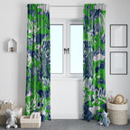 Canberra Raiders Rugby Window Curtain Graffiti Typography Urban Camo Abstract Street Style