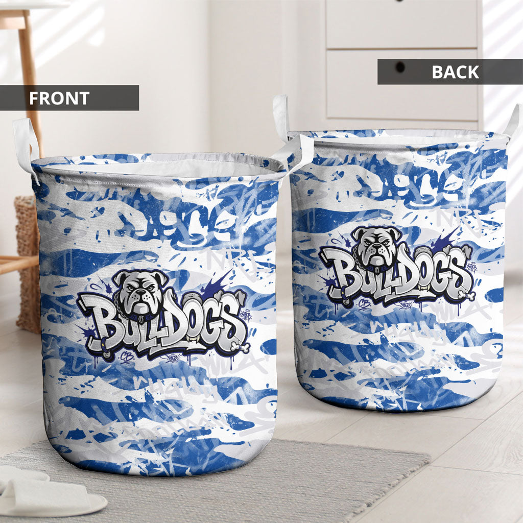 Canterbury-Bankstown Bulldogs Rugby Laundry Basket Graffiti Typography Urban Camo Abstract Street Style