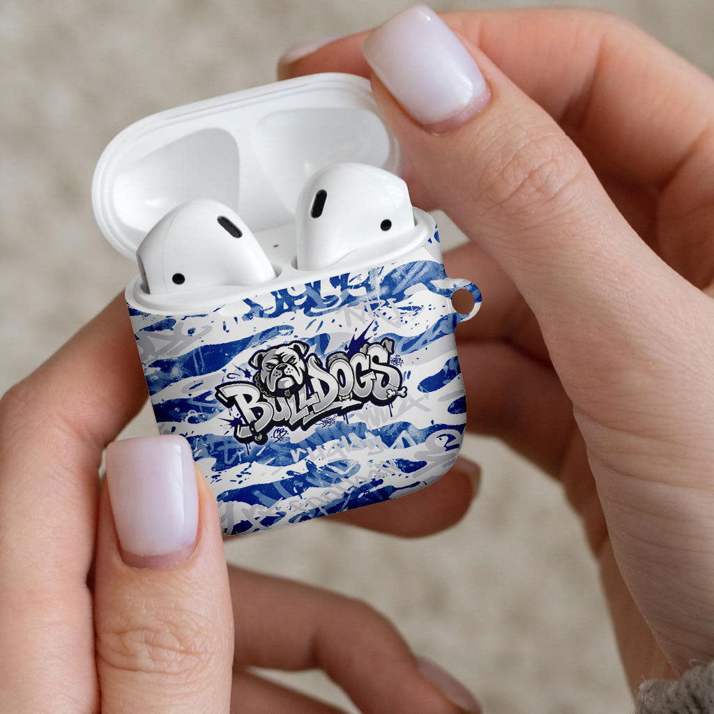 Canterbury-Bankstown Bulldogs Rugby AirPods Case Graffiti Typography Urban Camo Abstract Street Style