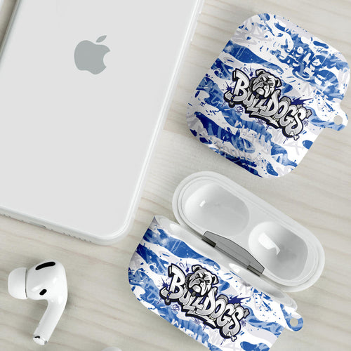 Canterbury-Bankstown Bulldogs Rugby AirPods Case Graffiti Typography Urban Camo Abstract Street Style