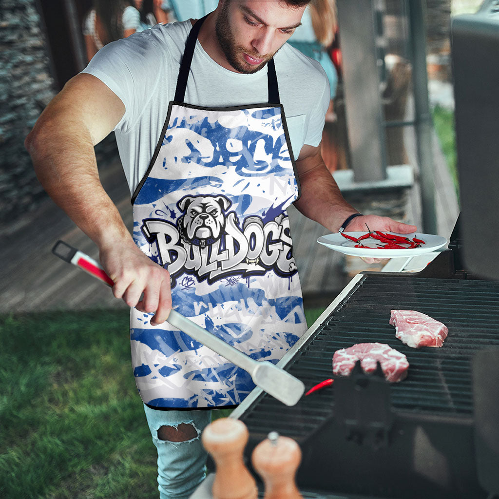 Canterbury-Bankstown Bulldogs Rugby Apron Graffiti Typography Urban Camo Abstract Street Style