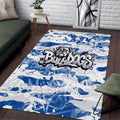 Canterbury-Bankstown Bulldogs Rugby Area Rug Graffiti Typography Urban Camo Abstract Street Style