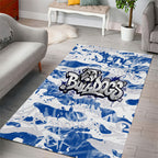 Canterbury-Bankstown Bulldogs Rugby Area Rug Graffiti Typography Urban Camo Abstract Street Style