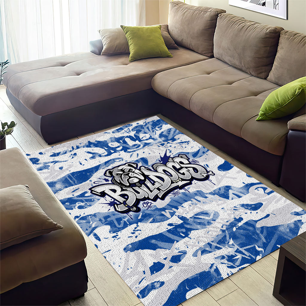 Canterbury-Bankstown Bulldogs Rugby Area Rug Graffiti Typography Urban Camo Abstract Street Style