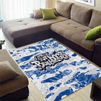Canterbury-Bankstown Bulldogs Rugby Area Rug Graffiti Typography Urban Camo Abstract Street Style