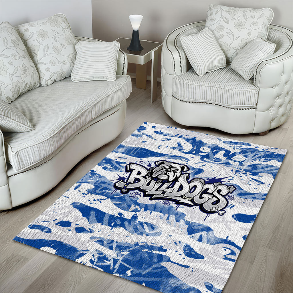 Canterbury-Bankstown Bulldogs Rugby Area Rug Graffiti Typography Urban Camo Abstract Street Style