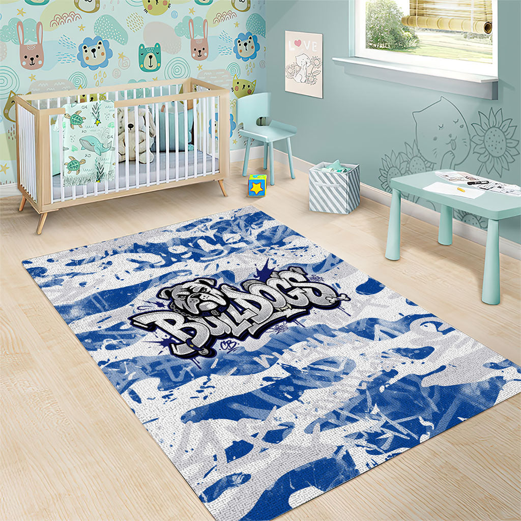 Canterbury-Bankstown Bulldogs Rugby Area Rug Graffiti Typography Urban Camo Abstract Street Style