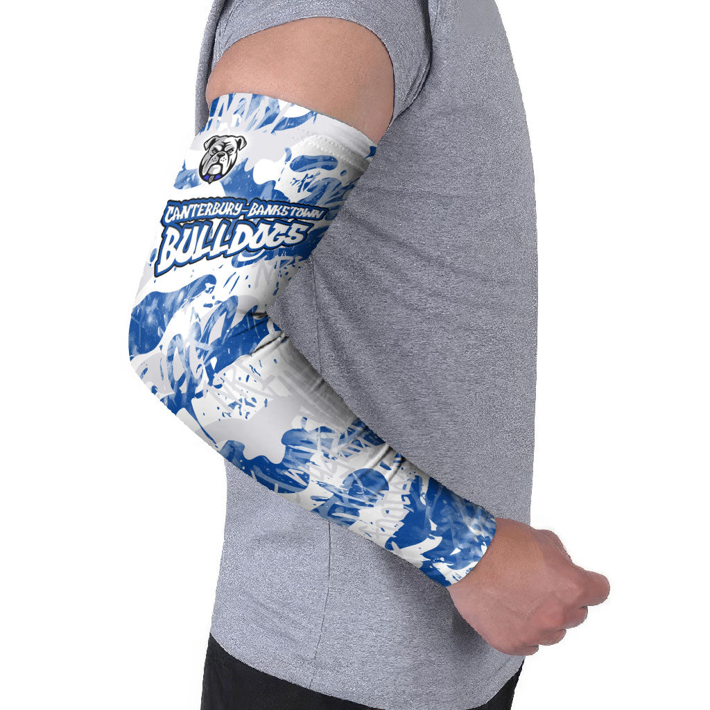 Canterbury-Bankstown Bulldogs Rugby Arm Sleeves Graffiti Typography Urban Camo Abstract Street Style