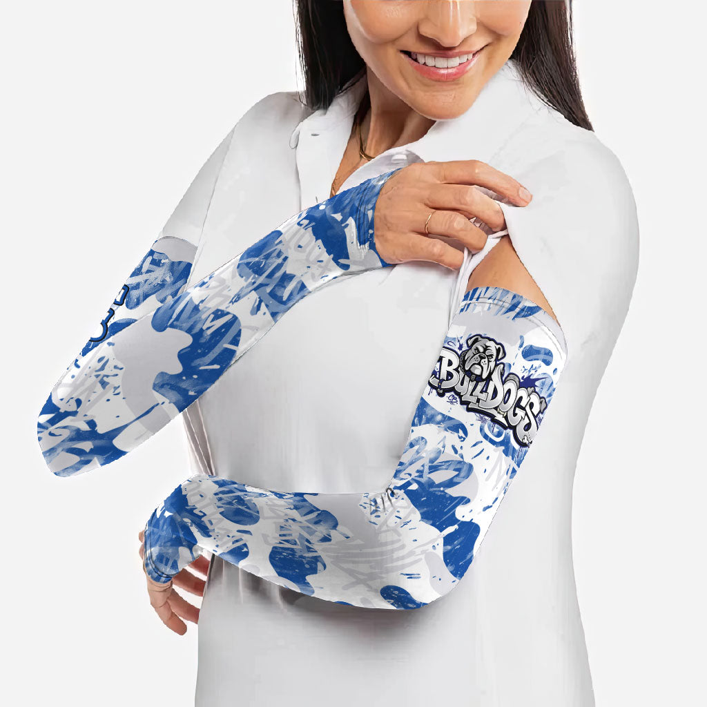 Canterbury-Bankstown Bulldogs Rugby Arm Sleeves Graffiti Typography Urban Camo Abstract Street Style