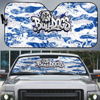 Canterbury-Bankstown Bulldogs Rugby Auto Sun Shade Graffiti Typography Urban Camo Abstract Street Style