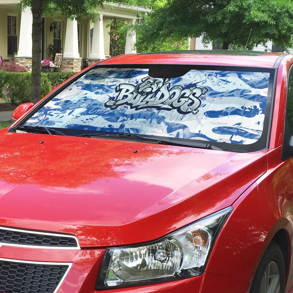Canterbury-Bankstown Bulldogs Rugby Auto Sun Shade Graffiti Typography Urban Camo Abstract Street Style
