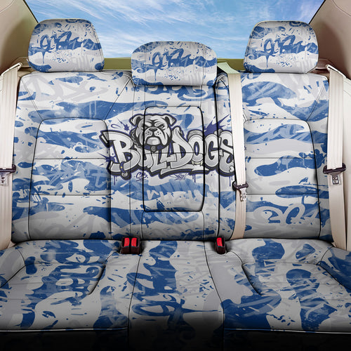 Canterbury-Bankstown Bulldogs Rugby Back Car Seat Cover Graffiti Typography Urban Camo Abstract Street Style