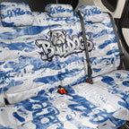 Canterbury-Bankstown Bulldogs Rugby Back Car Seat Cover Graffiti Typography Urban Camo Abstract Street Style