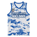 Canterbury-Bankstown Bulldogs Rugby Basketball Jersey Graffiti Typography Urban Camo Abstract Street Style
