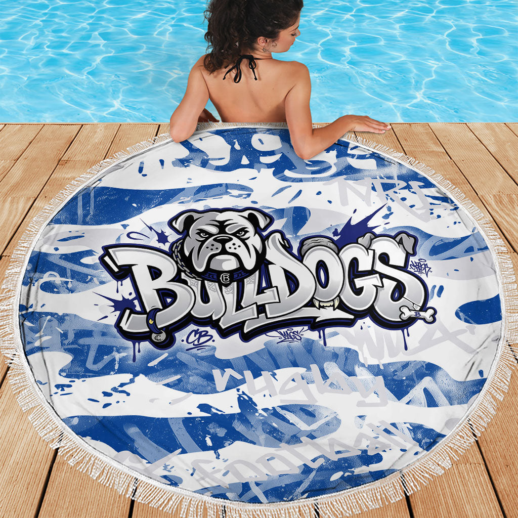 Canterbury-Bankstown Bulldogs Rugby Beach Blanket Graffiti Typography Urban Camo Abstract Street Style