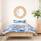 Canterbury-Bankstown Bulldogs Rugby Bedding Set Graffiti Typography Urban Camo Abstract Street Style
