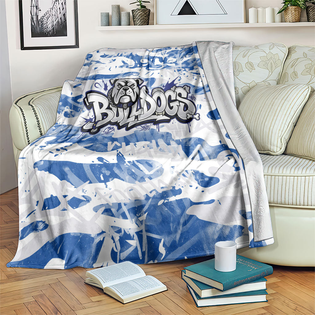 Canterbury-Bankstown Bulldogs Rugby Blanket Graffiti Typography Urban Camo Abstract Street Style