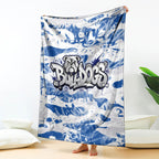 Canterbury-Bankstown Bulldogs Rugby Blanket Graffiti Typography Urban Camo Abstract Street Style