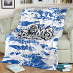 Canterbury-Bankstown Bulldogs Rugby Blanket Graffiti Typography Urban Camo Abstract Street Style
