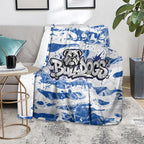 Canterbury-Bankstown Bulldogs Rugby Blanket Graffiti Typography Urban Camo Abstract Street Style
