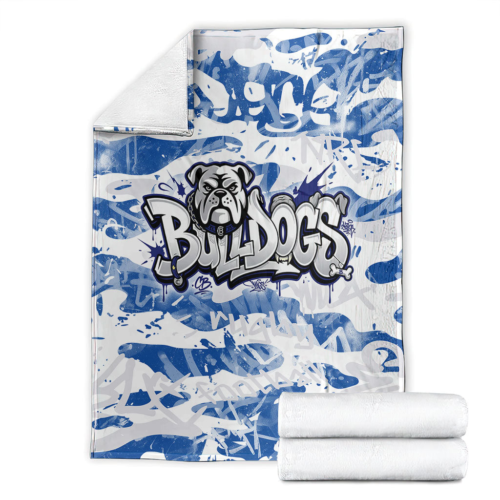 Canterbury-Bankstown Bulldogs Rugby Blanket Graffiti Typography Urban Camo Abstract Street Style