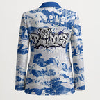 Canterbury-Bankstown Bulldogs Rugby Blazer Graffiti Typography Urban Camo Abstract Street Style