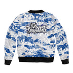 Canterbury-Bankstown Bulldogs Rugby Bomber Jacket Graffiti Typography Urban Camo Abstract Street Style