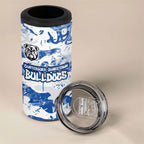 Canterbury-Bankstown Bulldogs Rugby 4 in 1 Can Cooler Tumbler Graffiti Typography Urban Camo Abstract Street Style