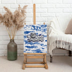 Canterbury-Bankstown Bulldogs Rugby Canvas Wall Art Graffiti Typography Urban Camo Abstract Street Style